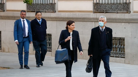 Sánchez Arminio y Villar, a su llegada al juicio por el 'caso Soulé' Sánchez Arminio y Villar, a su llegada al juicio por el 'caso Soulé'