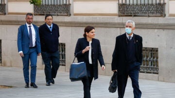 Sánchez Arminio y Villar, a su llegada al juicio por el 'caso Soulé'