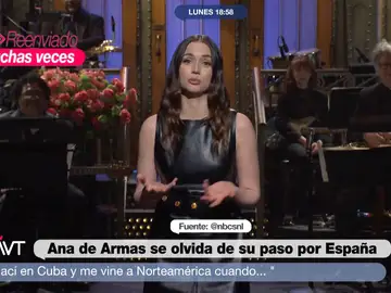 El monólogo de Ana de Armas donde olvida su paso por España