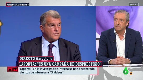 Pedrerol, tras escuchar las explicaciones de Laporta: "Estoy flipando" Pedrerol, tras escuchar las explicaciones de Laporta: "Estoy flipando"