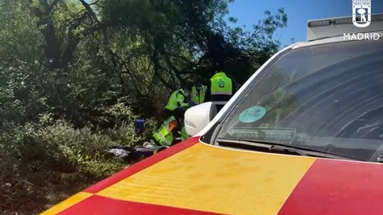 Imagen del operativo para localizar y atender a la víctima. Imagen del operativo para localizar y atender a la víctima.