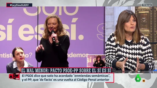 Pilar Gómez, tajante sobre la ley del 'sólo sí es sí': "Que dimita algún alto cargo del ministerio de la señora Montero" Pilar Gómez, tajante sobre la ley del 'sólo sí es sí': "Que dimita algún alto cargo del ministerio de la señora Montero"
