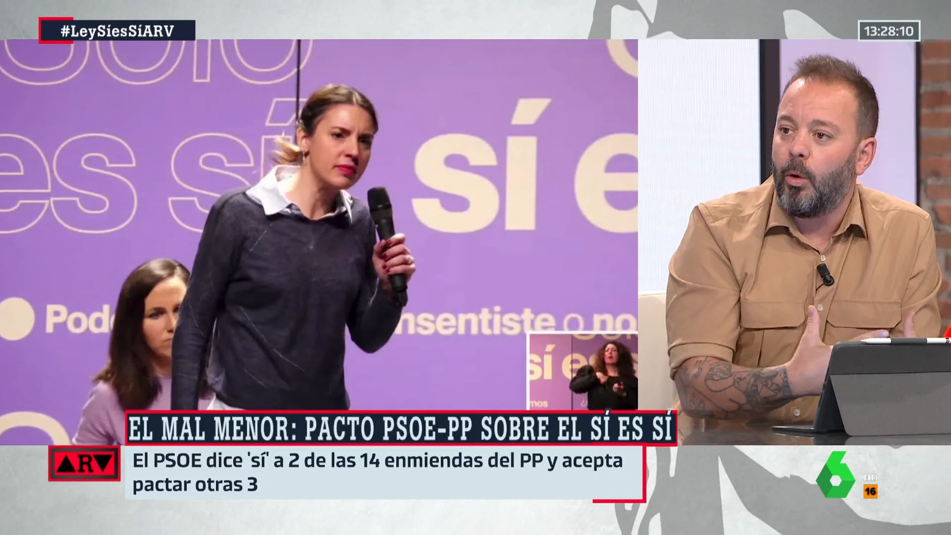 Maestre, sobre la ley del 'solo sí es sí': "Tendrían que haberla defendido tal y como estaba" 