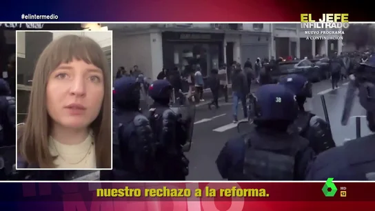Una activista critica la represión del Gobierno de Macron contra las protestas Una activista critica la represión del Gobierno de Macron contra las protestas