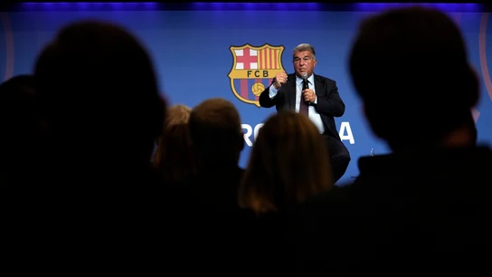 El presidente del Barça, Joan Laporta. El presidente del Barça, Joan Laporta.
