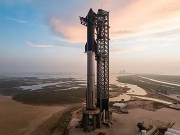 SpaceX muestra su sistema Starship en Boca Chica, Texas SpaceX muestra su sistema Starship en Boca Chica, Texas
