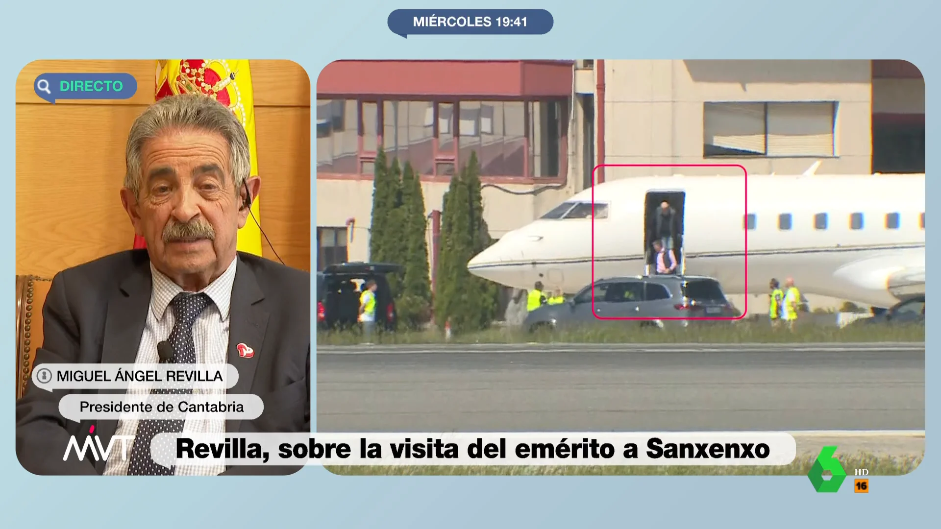 El presidente de Cantabria, Miguel Ángel Revilla, en una entrevista en Más Vale Tarde