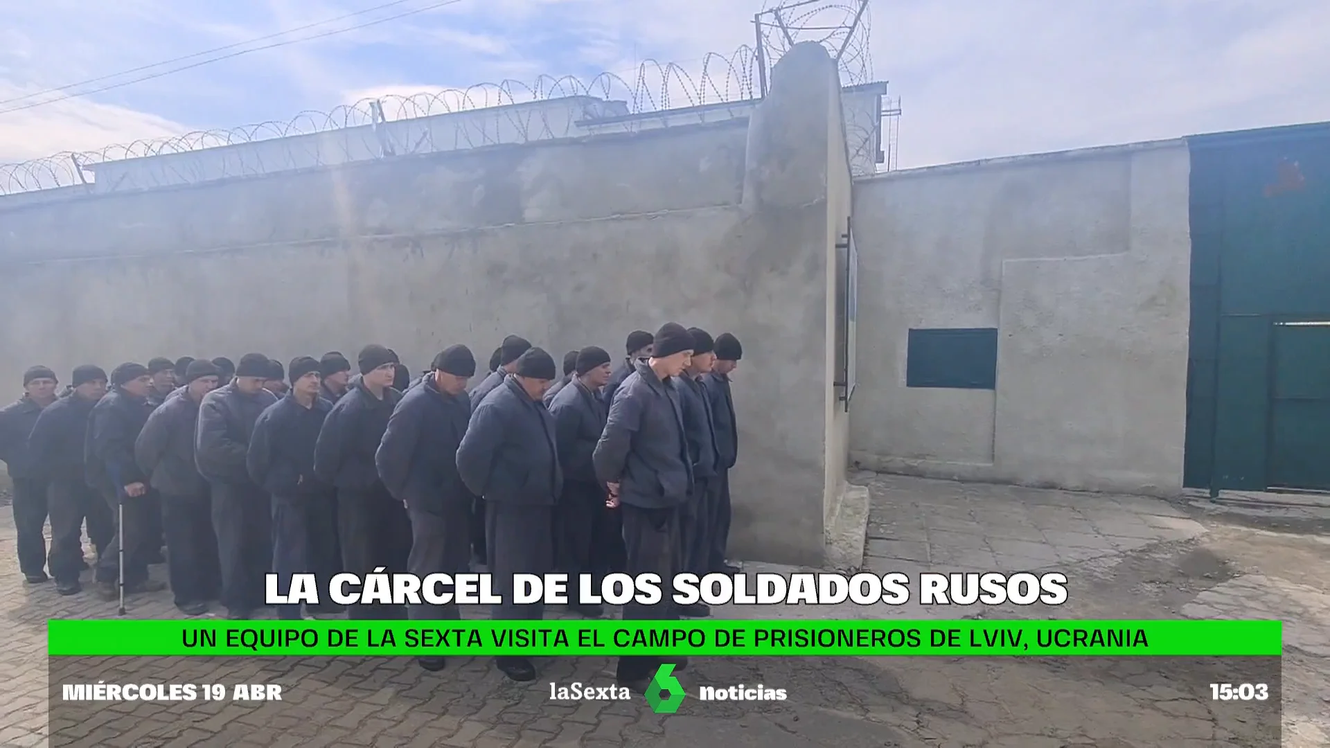 laSexta se adentra en una cárcel llena de los soldados que Putin envió al frente