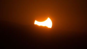 Fotografía de una eclipse solar