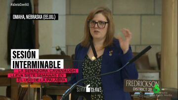 Filibusterismo para frenar una ley antitrans: el caso de la senadora de Nebraska que lleva siete semanas hablando 
