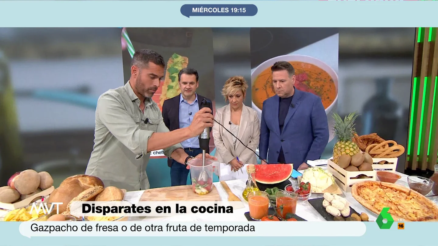 MVT El nutricionista Pablo Ojeda enseña a hacer un gazpacho en dos minutos MVT El nutricionista Pablo Ojeda enseña a hacer un gazpacho en dos minutos