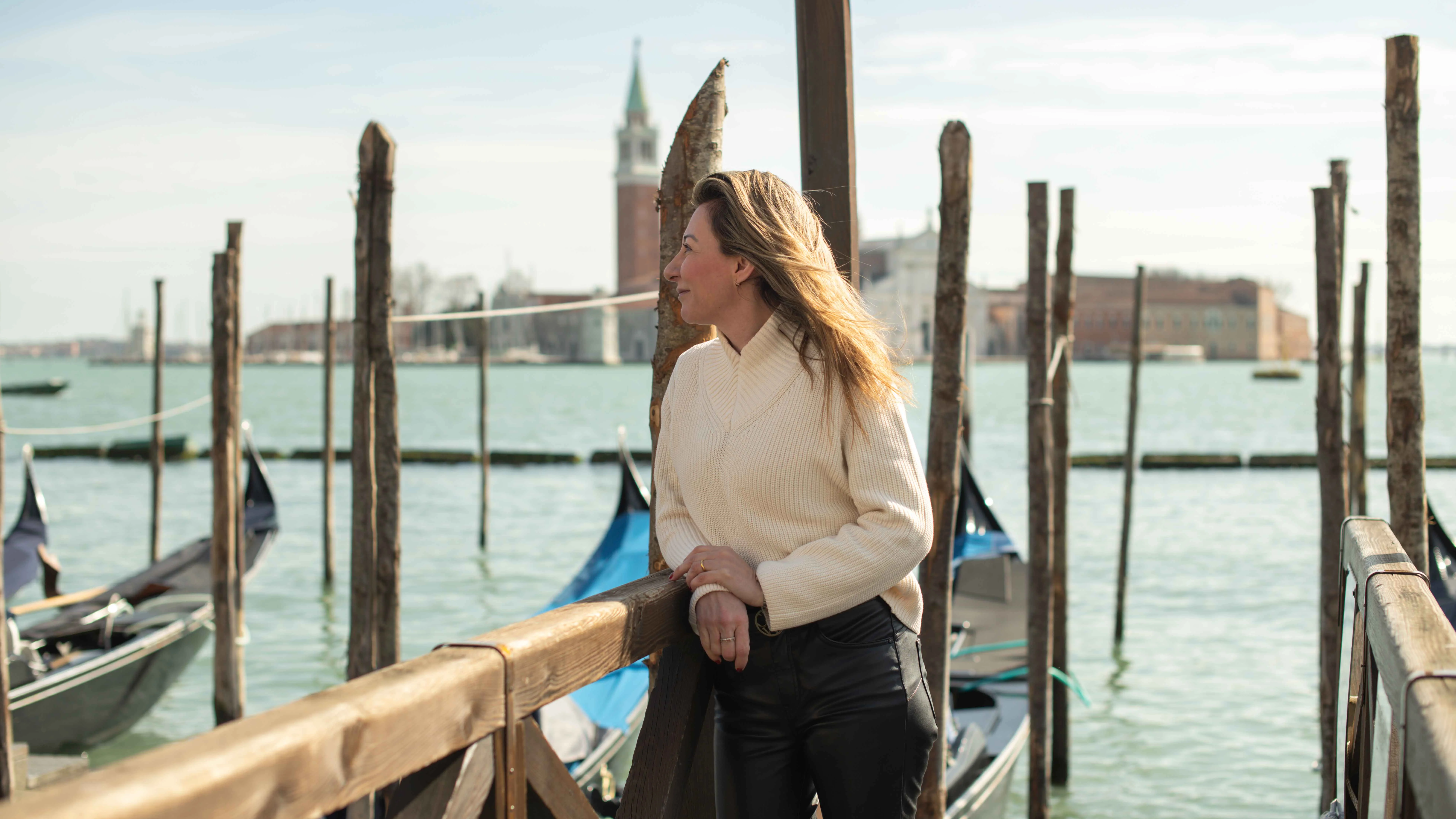 Eva García Sáenz de Urturi, en Venecia