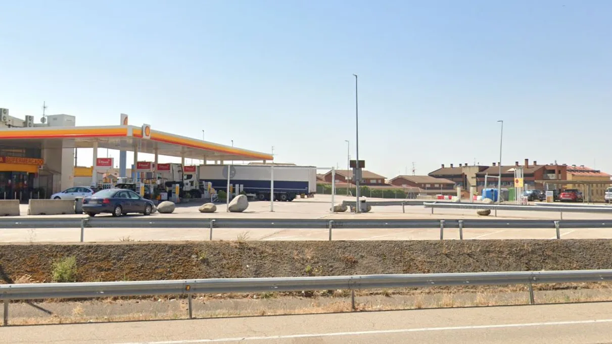 Gasolinera de Villagonzalo Pedernales (Burgos) en la que tuvo lugar el tiroteo