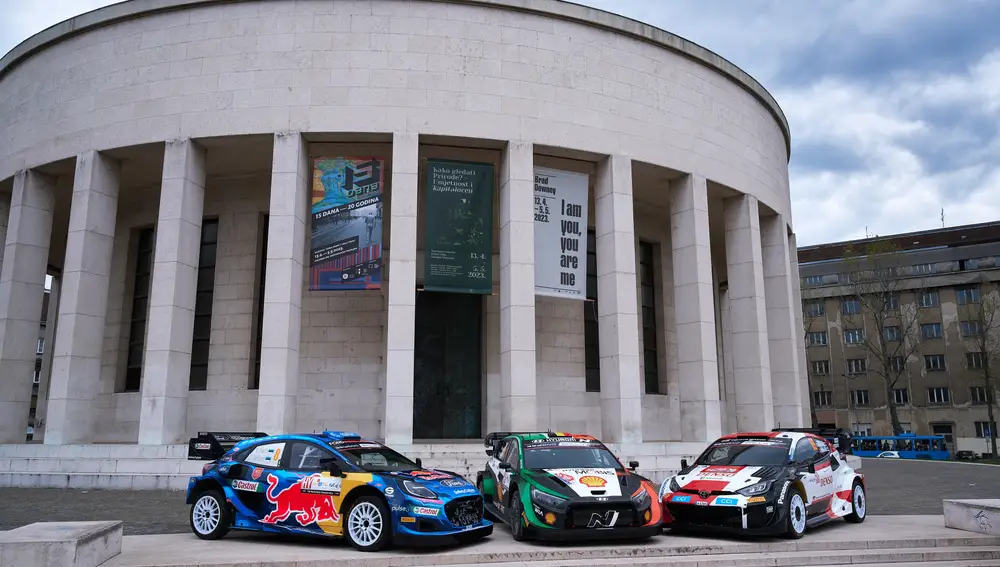 Los tres Rally1 homenajean a Breen Los tres Rally1 homenajean a Breen