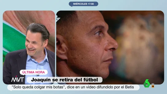 Iñaki López desvela un dato sobre la retirada de Joaquín que le convertiría en leyenda de la Liga Más Vale Tarde analiza la retirada de Joaquín, anunciada esta tarde en las redes sociales del Betis. En este vídeo, Iñaki López explica que el extremo podría batir un récord histórico de la Liga en las 9 jornadas que quedan por disputarse.