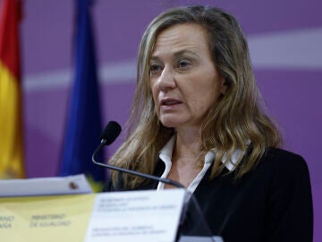 Victoria Rosell durante una rueda de prensa