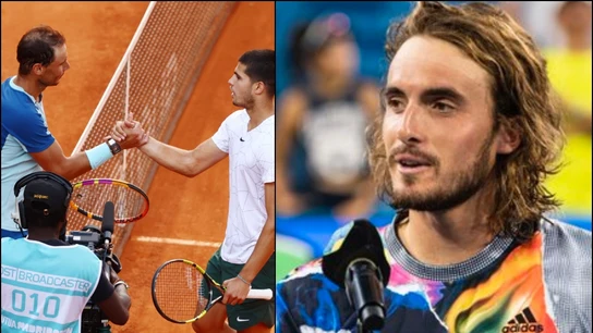Rafa Nadal y Carlos Alcaraz / Tsitipas Rafa Nadal y Carlos Alcaraz / Tsitipas