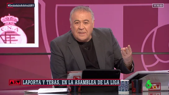 Ferreras, sobre el Barça y el caso Negreira: "Basta ya de hacer trampas y de victimismo" Ferreras, sobre el Barça y el caso Negreira: "Basta ya de hacer trampas y de victimismo"