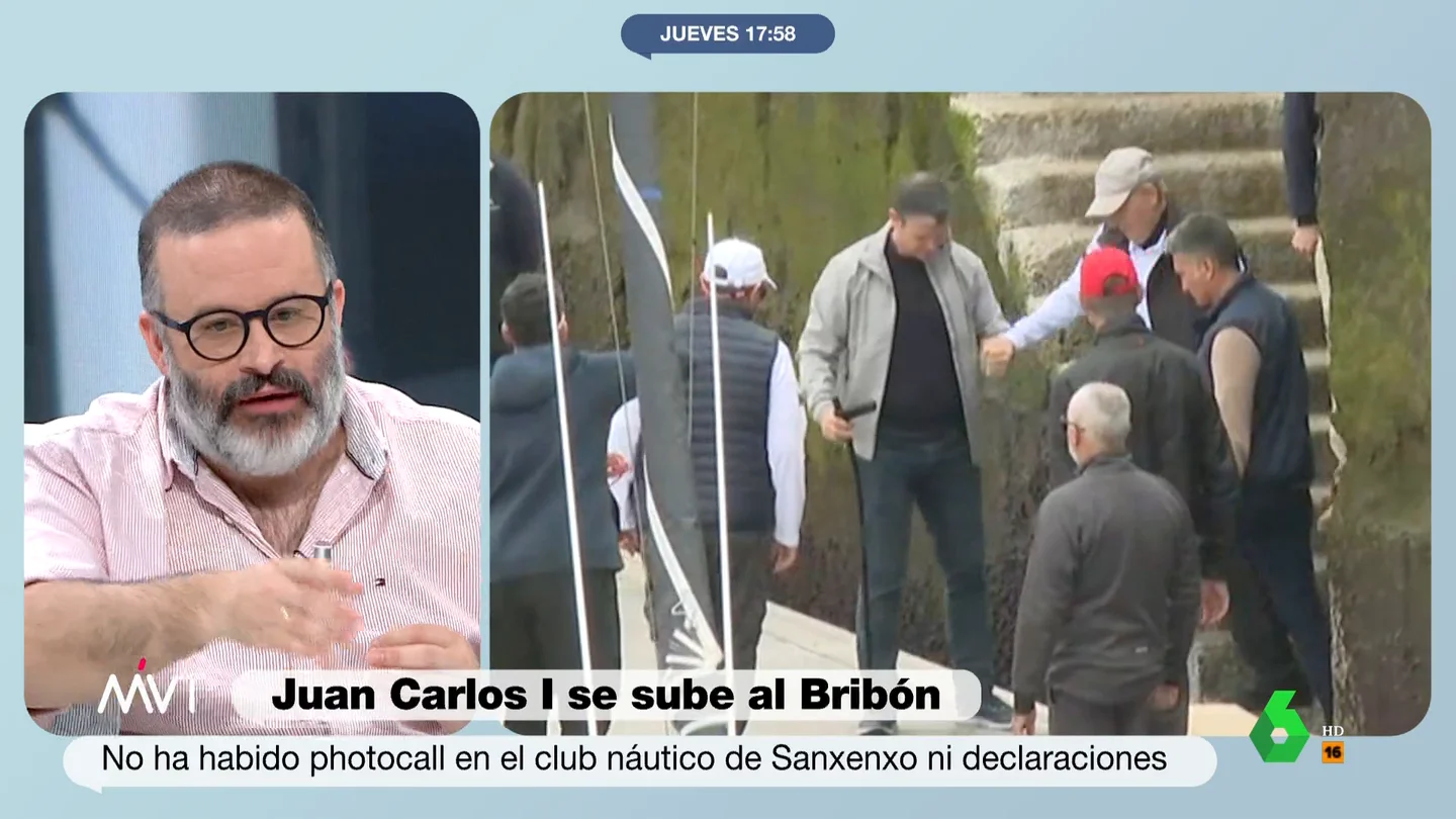 Edu Galán sobre la visita de Juan Carlos I: "Casa Real le ha dicho que se calle" Edu Galán sobre la visita de Juan Carlos I: "Casa Real le ha dicho que se calle"