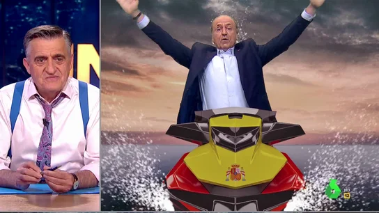 'El rey Juan Carlos' conecta con Wyoming en pleno directo y subido a una moto de agua 'El rey Juan Carlos' conecta con Wyoming en pleno directo y subido a una moto de agua