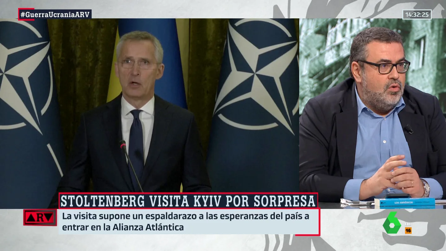 Pedro Rodríguez, tajante sobre la guerra: "Las vacaciones que se tomó la OTAN respecto a la historia se han acabado" Pedro Rodríguez, tajante sobre la guerra: "Las vacaciones que se tomó la OTAN respecto a la historia se han acabado"