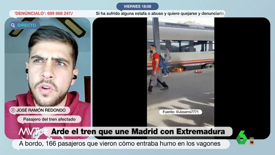 José Ramón Redondo, pasajero del tren Cáceres-Madrid José Ramón Redondo, pasajero del tren Cáceres-Madrid