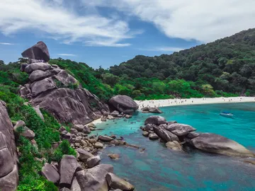 Playa de Koh Similan, en Tailandia Playa de Koh Similan, en Tailandia