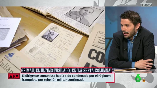 Grimau, el último fusilado de la Guerra Civil: laSexta Columna se adentra en la historia del comunista que la dictadura eliminó en 1963 Grimau, el último fusilado de la Guerra Civil: laSexta Columna se adentra en la historia del comunista que la dictadura eliminó en 1963