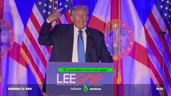 Trump se mofa de Biden durante un mitin (con actuación e insulto incluido) Trump se mofa de Biden durante un mitin (con actuación e insulto incluido)