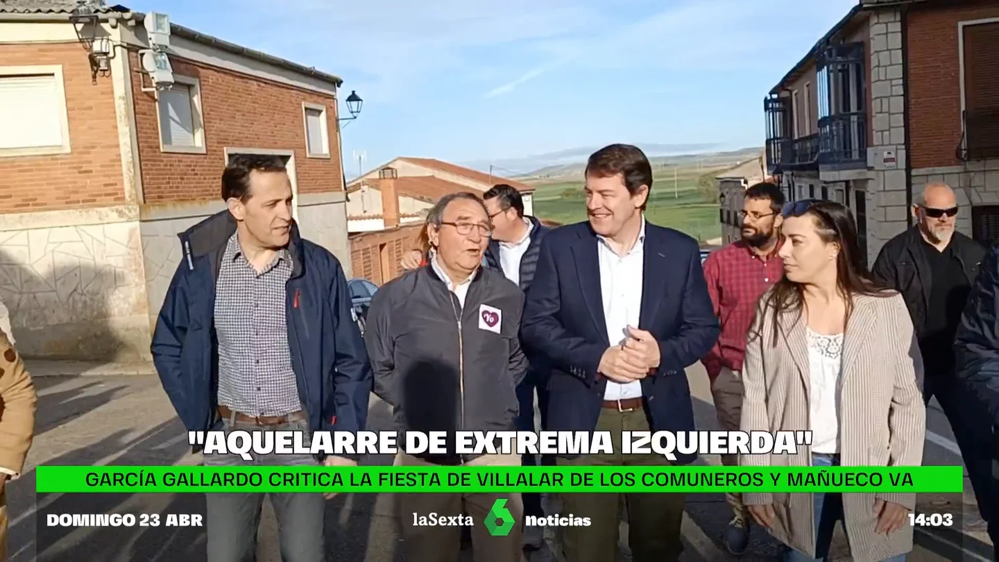 Mañueco justifica la ausencia de Vox en la fiesta de Castila y León tras calificarla como "aquelarre de la extrema izquierda" Mañueco justifica la ausencia de Vox en la fiesta de Castila y León tras calificarla como "aquelarre de la extrema izquierda"