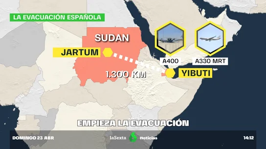 Occidente se apresura a evacuar de Sudán a sus ciudadanos tras más de una semana de conflicto Occidente se apresura a evacuar de Sudán a sus ciudadanos tras más de una semana de conflicto