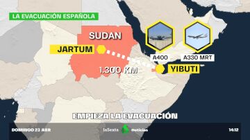 Occidente se apresura a evacuar de Sudán a sus ciudadanos tras más de una semana de conflicto