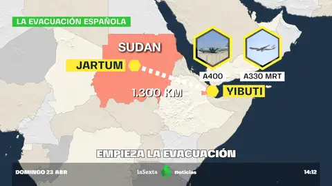 Occidente se apresura a evacuar de Sudán a sus ciudadanos tras más de una semana de conflicto