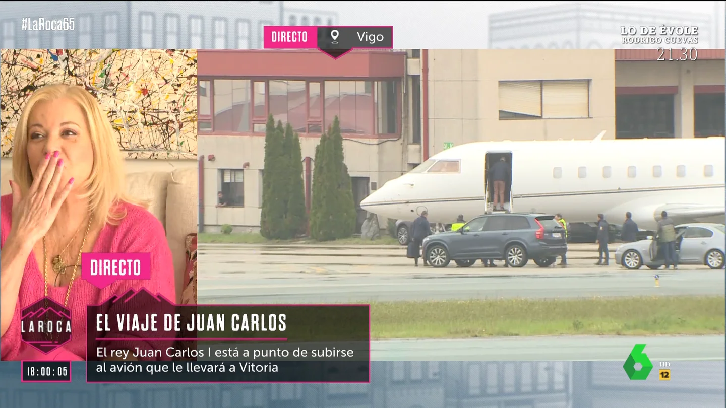La reacción de Bárbara Rey al ver al rey emérito en directo: "Viene para casa; estoy preparándole la cena ya" La reacción de Bárbara Rey al ver al rey emérito en directo: "Viene para casa; estoy preparándole la cena ya"