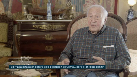 Un alto cargo del franquismo explica su reacción tras el fusilamiento de Julián Grimau En este vídeo, Gabriel Elorriaga, mano derecha de Fraga en 1963, explica a laSexta Columna el "disgusto" que sufrió tras el asesinato de Julián Grimau por el régimen de Franco: "Fue injusto porque para mi son injustas todas las penas de muerte".