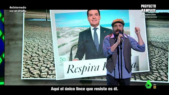 Raúl Pérez imita a Juan Luis Guerra y canta a la sequía en Doñana y Juanma Moreno En este vídeo Raúl Pérez imita a Juan Luis Guerra e interpreta una peculiar versión de 'Ojalá que llueva café' en la que 'pide' agua hasta en francés y recuerda a Juanma Moreno que, con su ley para el regadío en Doñana, "Europa nos va a crujir".
