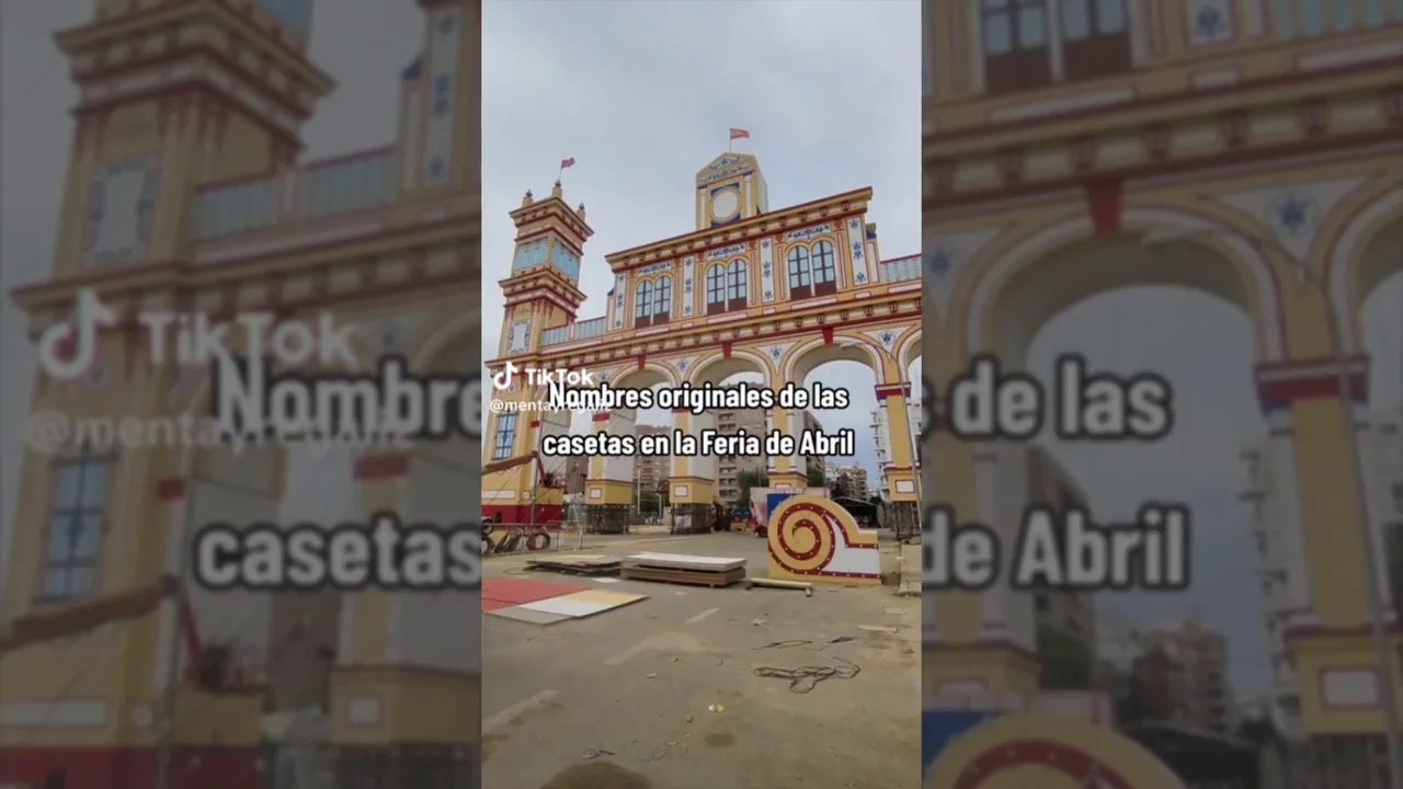 Una joven triunfa en TikTok al mostrar los nombres de casetas m&aacute;s originales de la Feria de Abril de Sevilla: "Son oro puro"