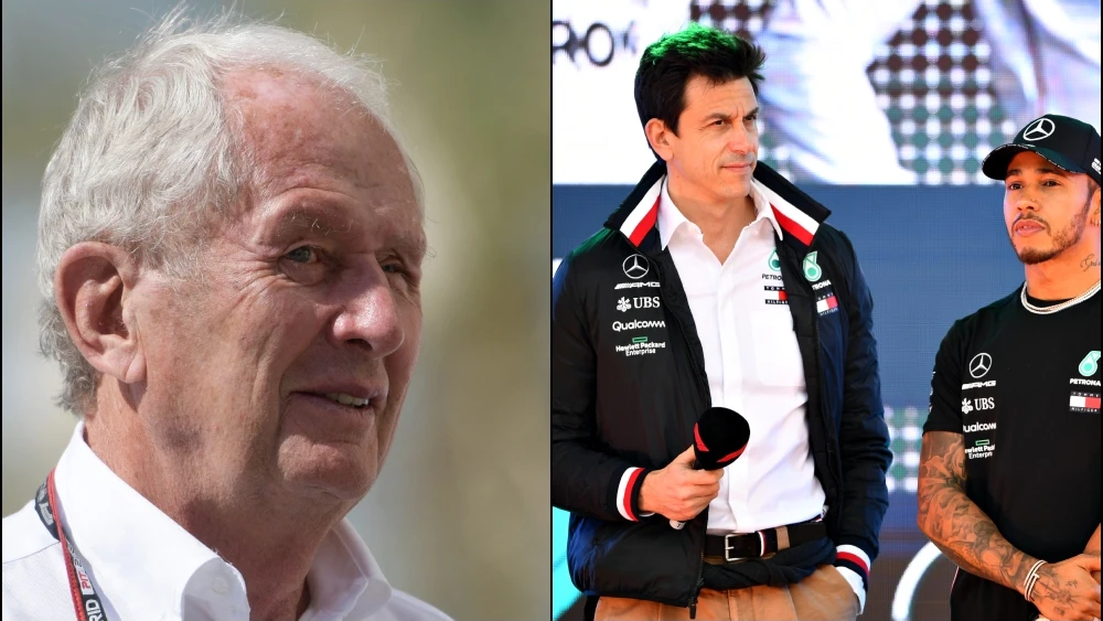 Helmut Mark / Toto Wolff y Lewis Hamilton