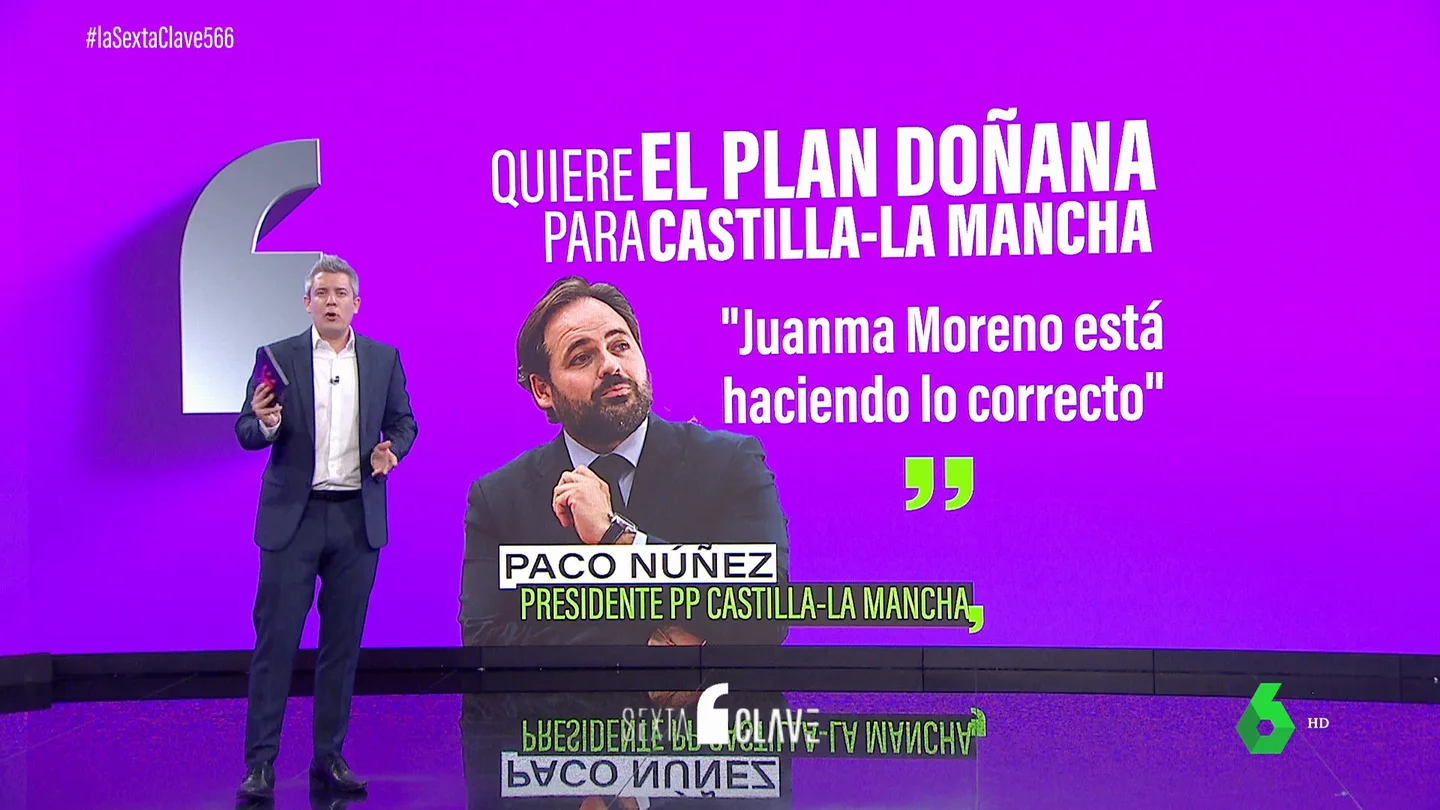 Núñez imita la receta andaluza: el líder del PP de Castilla-La Mancha quiere copiar la ley de Moreno en Doñana Núñez imita la receta andaluza: el líder del PP de Castilla-La Mancha quiere copiar la ley de Moreno en Doñana