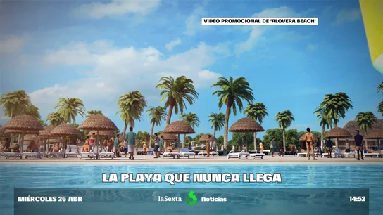 La playa artificial que nunca llega: el gancho de una constructora para vender casas en Alovera La playa artificial que nunca llega: el gancho de una constructora para vender casas en Alovera