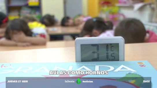 Cambio de horarios de clase, toldos pagados por los padres y otras medias de los colegios para sofocar el calor Cambio de horarios de clase, toldos pagados por los padres y otras medias de los colegios para sofocar el calor