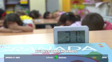 Cambio de horarios de clase, toldos pagados por los padres y otras medias de los colegios para sofocar el calor