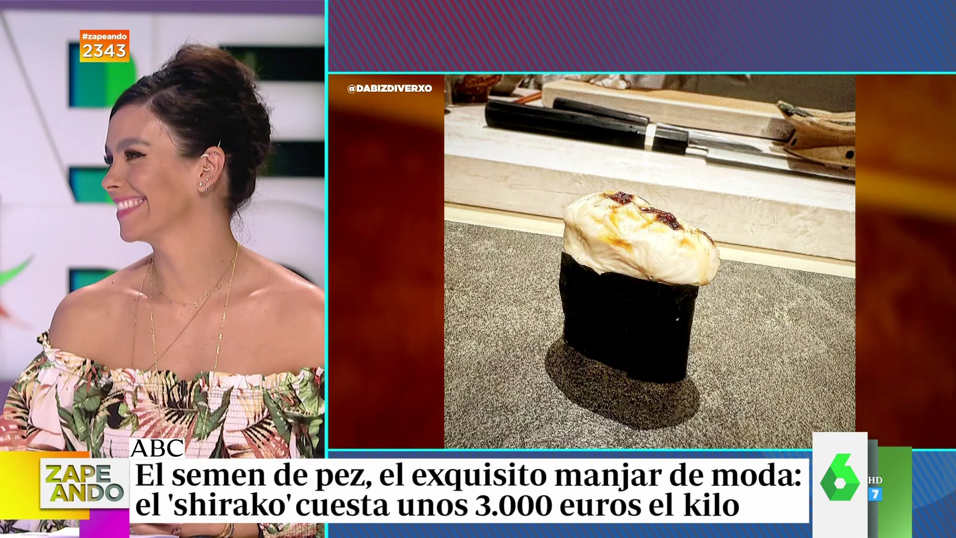 Cristina Pedroche confiesa haber probado el semen de pez que cocina Dabiz Muñoz