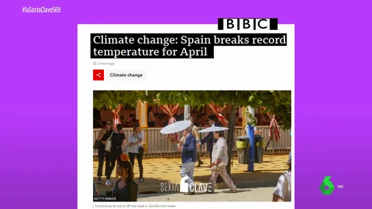 El 'horno' ibérico protagoniza las portadas internacionales: la BBC y la BFM se hacen eco del calor extremo en España El 'horno' ibérico protagoniza las portadas internacionales: la BBC y la BFM se hacen eco del calor extremo en España