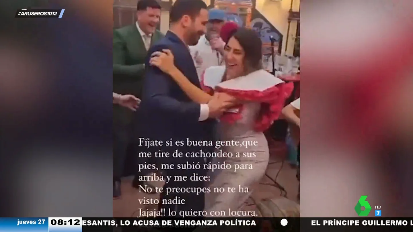 Paz Padilla se tira a los pies de Miguel Ángel Silvestre y esta es su reacción: "Mira que es buena gente" Paz Padilla se tira a los pies de Miguel Ángel Silvestre y esta es su reacción: "Mira que es buena gente"