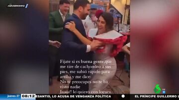 Paz Padilla se tira a los pies de Miguel Ángel Silvestre y esta es su reacción: "Mira que es buena gente"