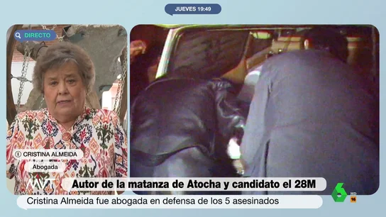 Cristina Almeida sobre el autor de la matanza de Atocha Cristina Almeida sobre el autor de la matanza de Atocha