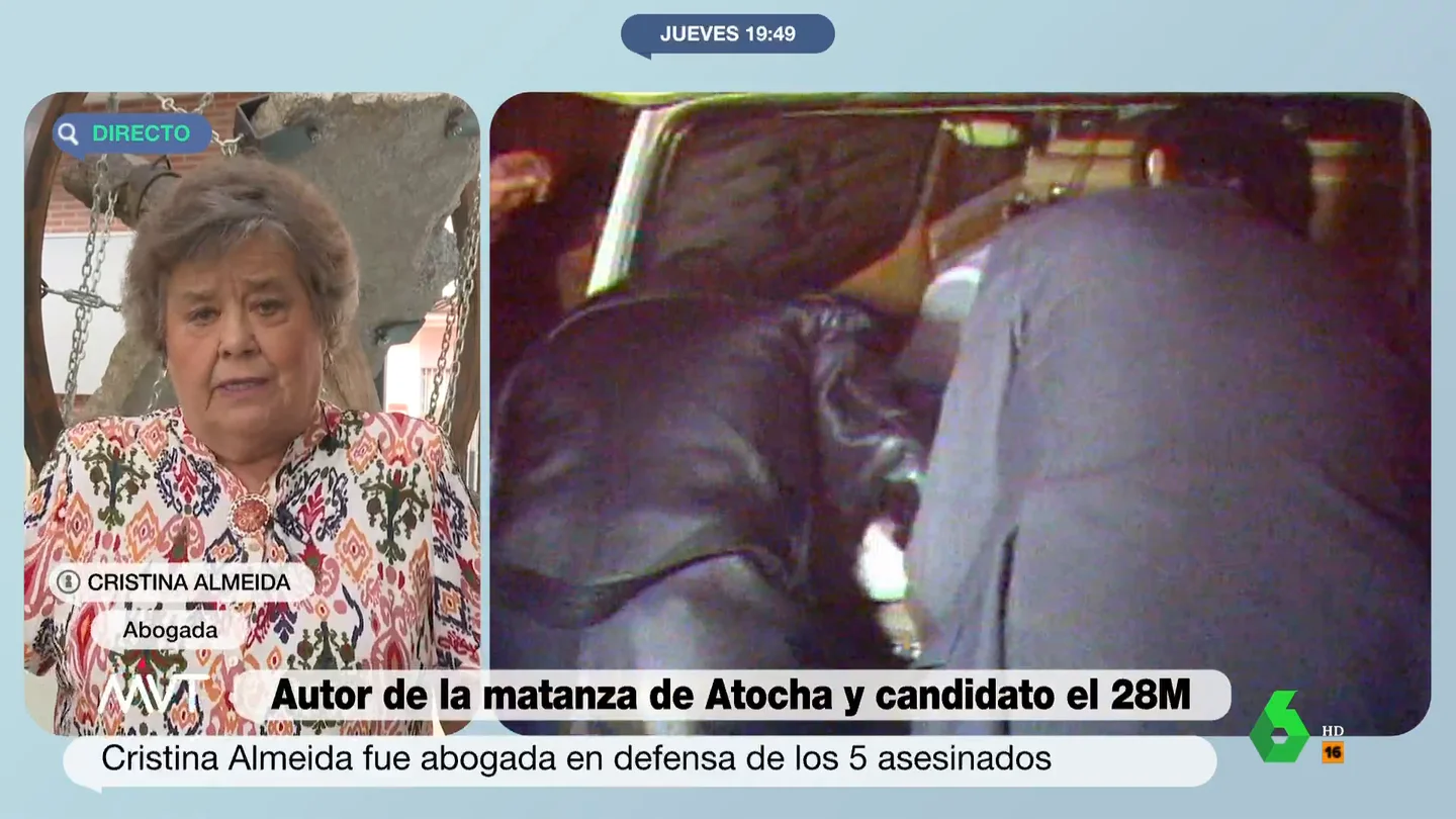 Cristina Almeida sobre el autor de la matanza de Atocha Cristina Almeida sobre el autor de la matanza de Atocha