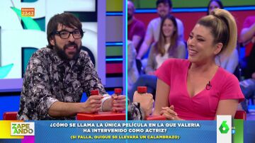 Valeria Ros recibe un calambrazo al fallar una pregunta sobre sí misma: el momento que hace reír a Quique Peinado