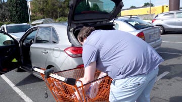 Parking de un supermercado